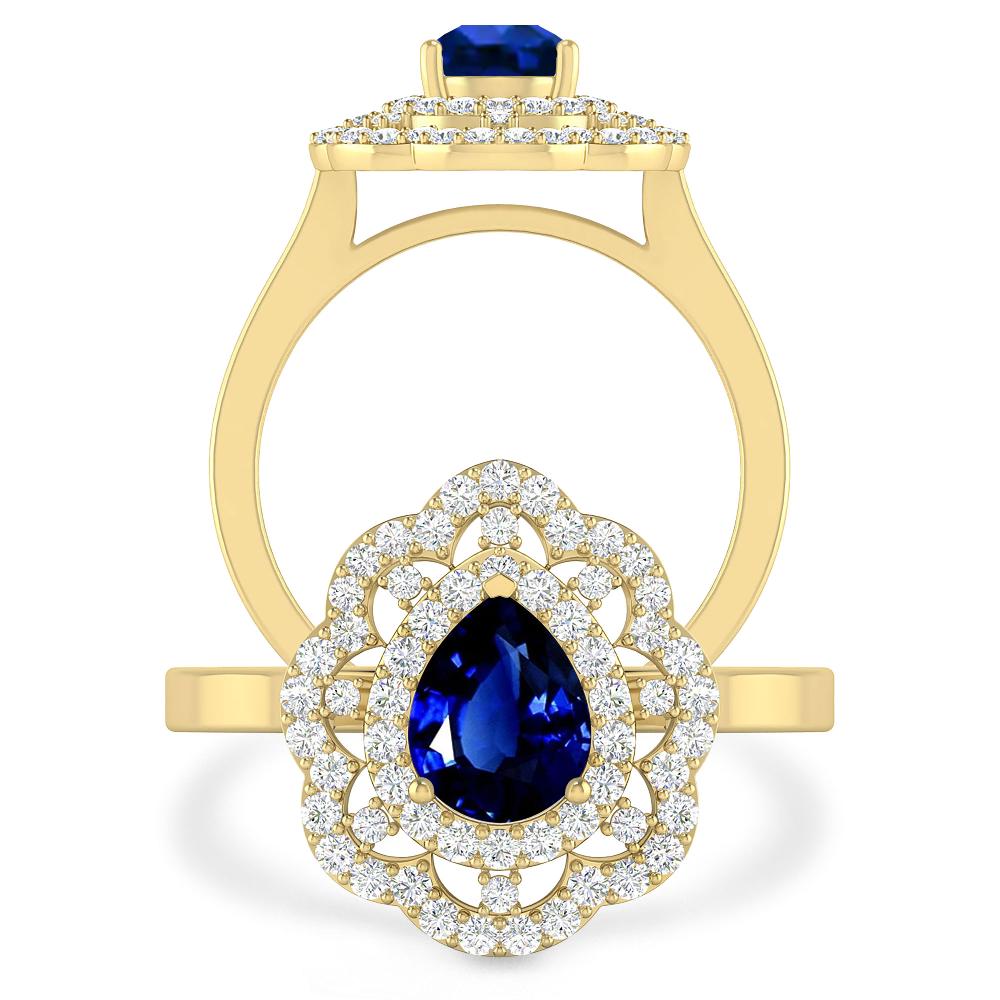 Yellow Gold - Sapphire