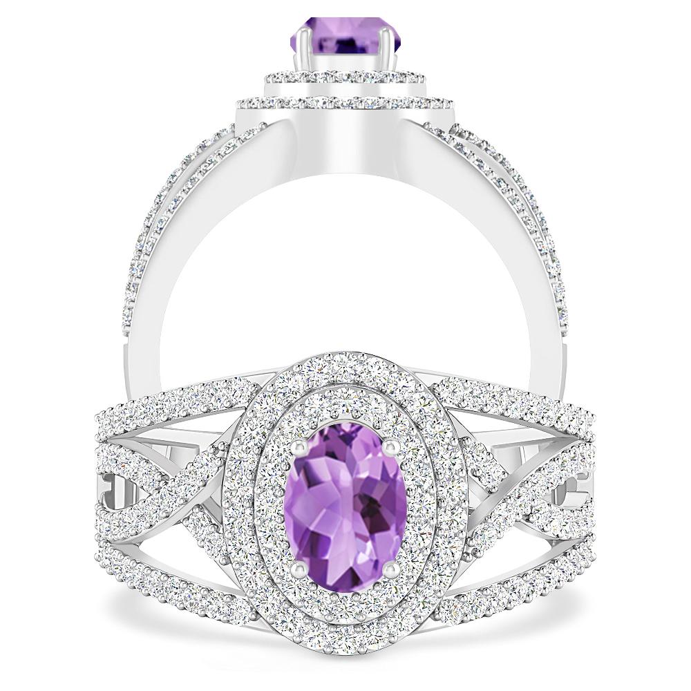 White Gold - Amethyst