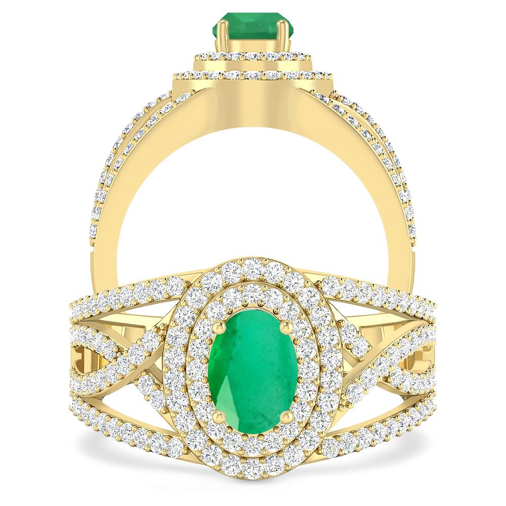 Yellow Gold - Emerald