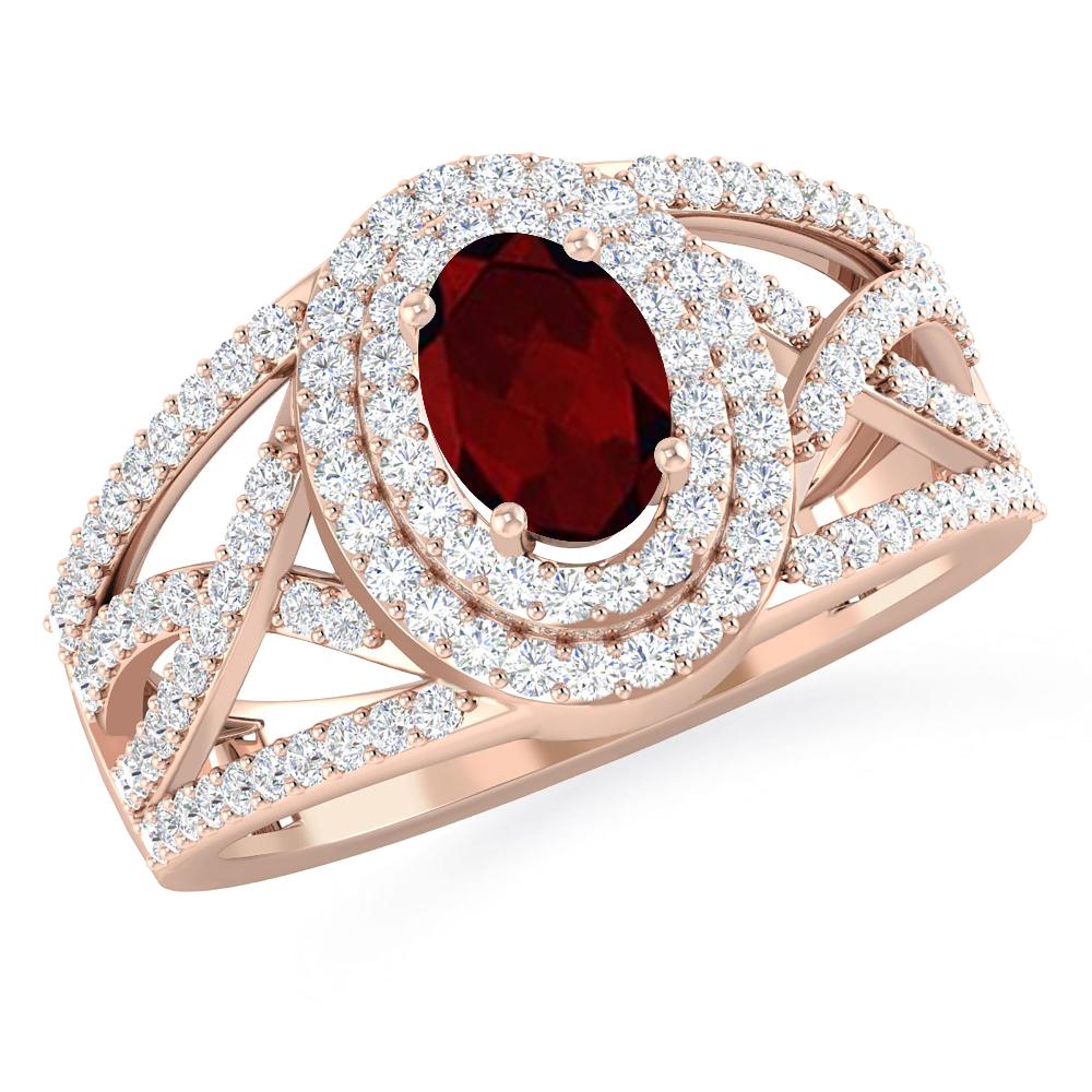 Rose Gold - Garnet