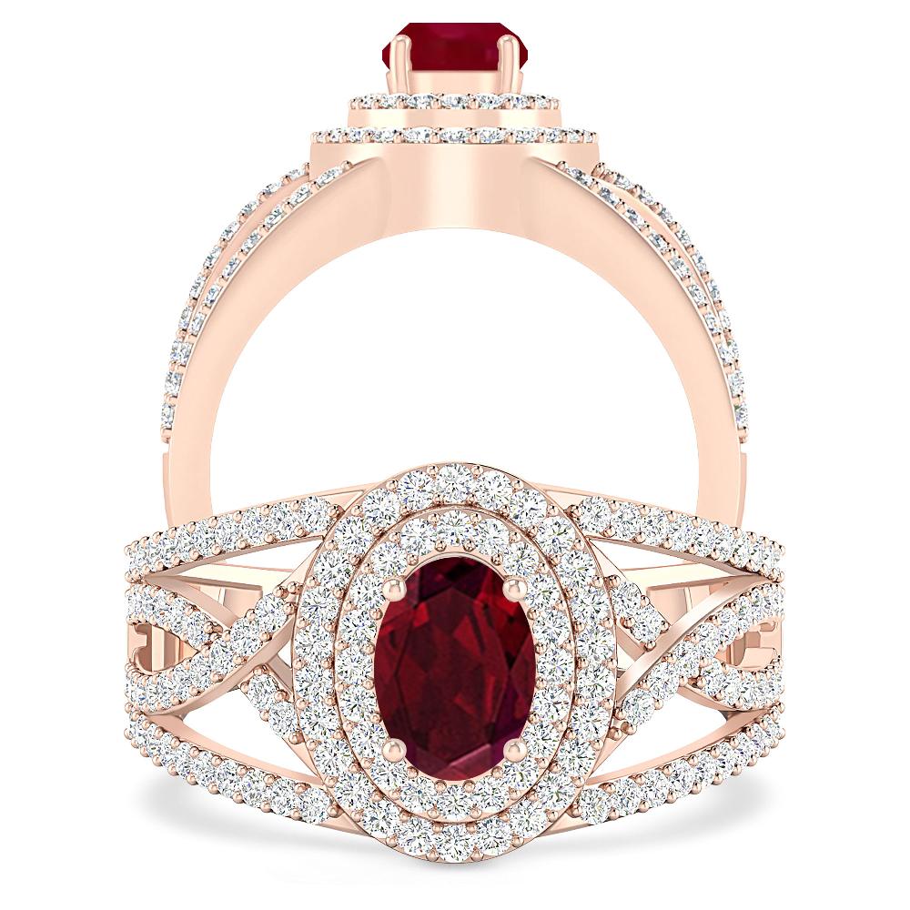 Rose Gold - Garnet