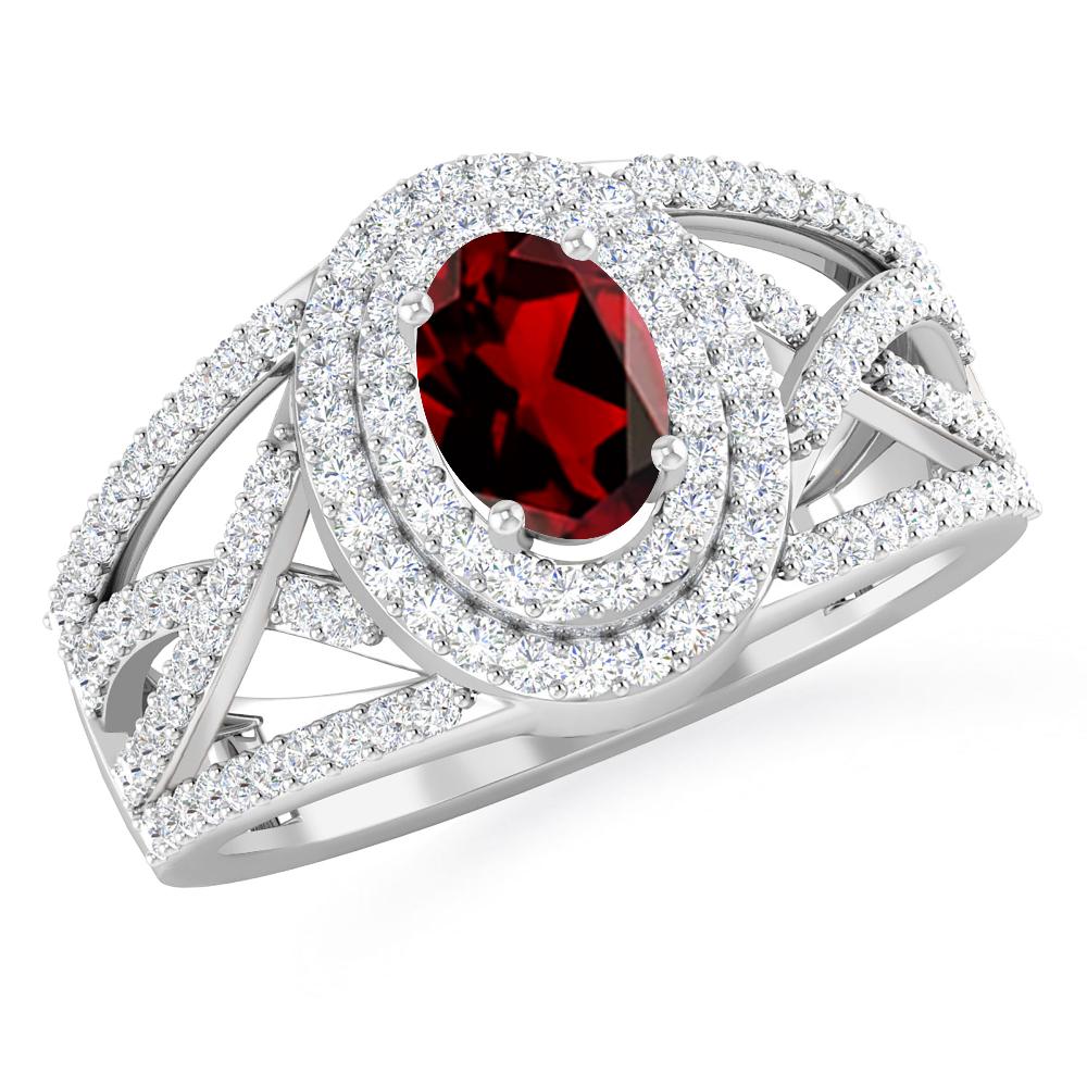 White Gold - Garnet