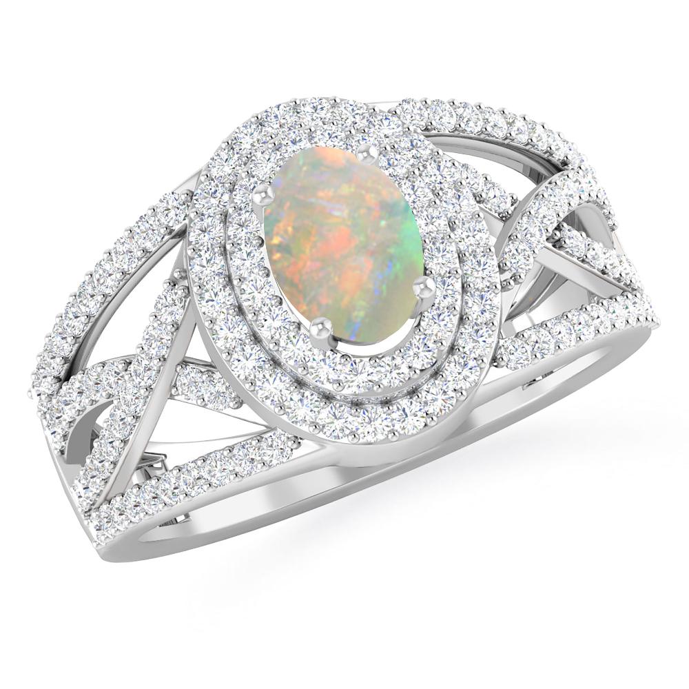 White Gold - Opal