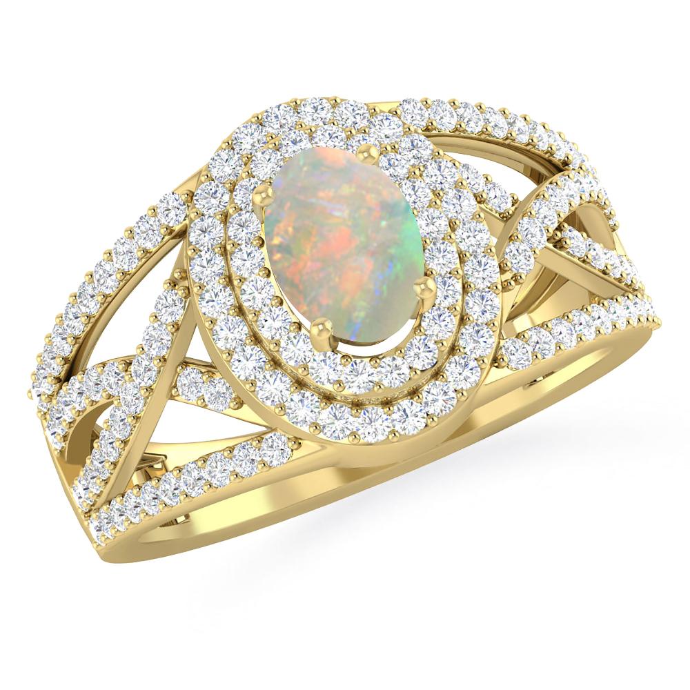 Yellow Gold - Opal