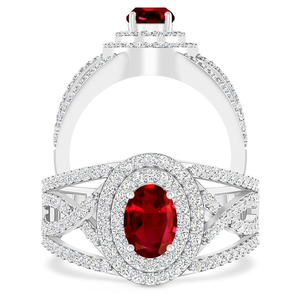 White Gold - Ruby