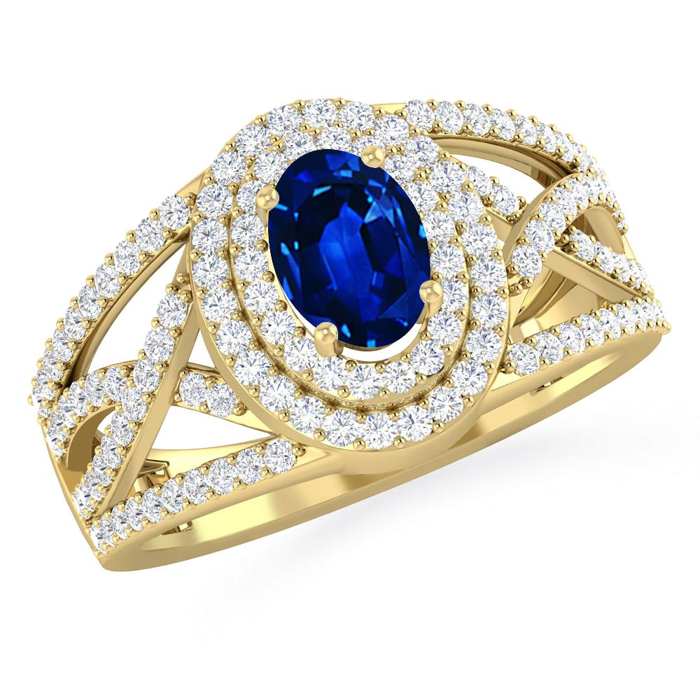 Yellow Gold - Sapphire