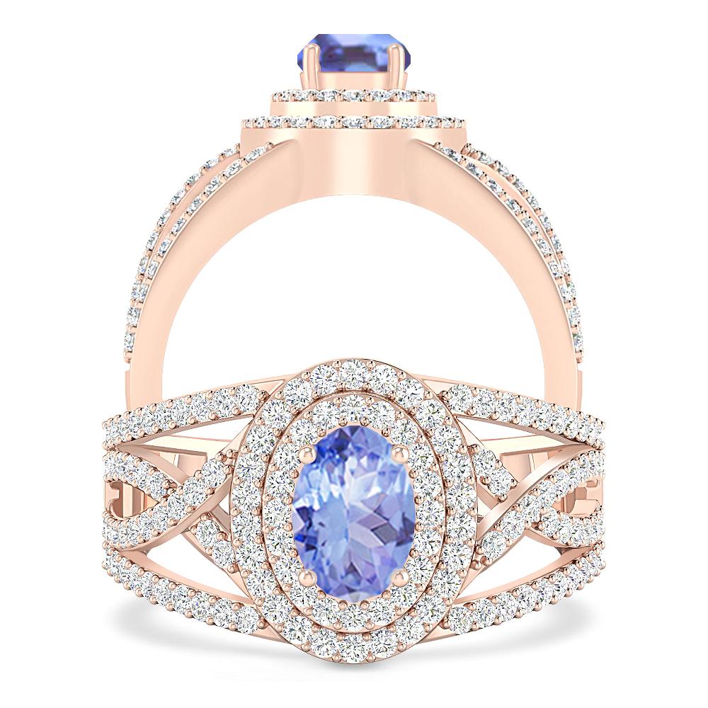 Rose Gold - Tanzanite