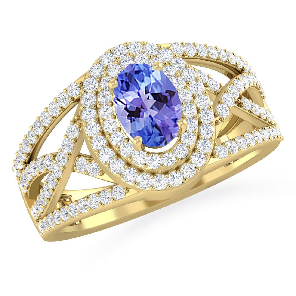 Yellow Gold - Tanzanite