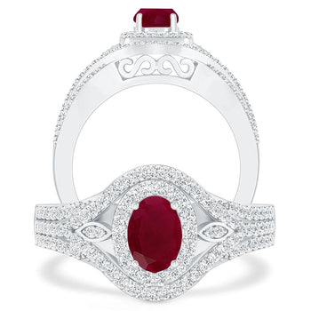 White Gold - Ruby