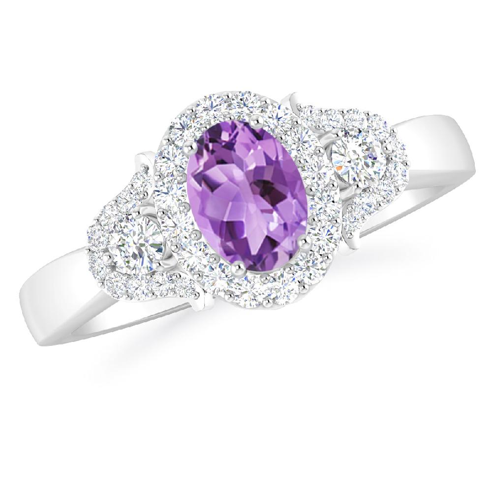 White Gold - Amethyst