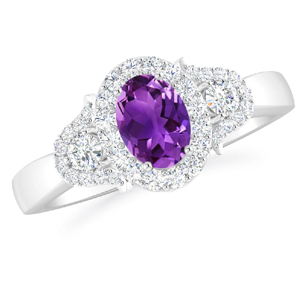 White Gold - Amethyst