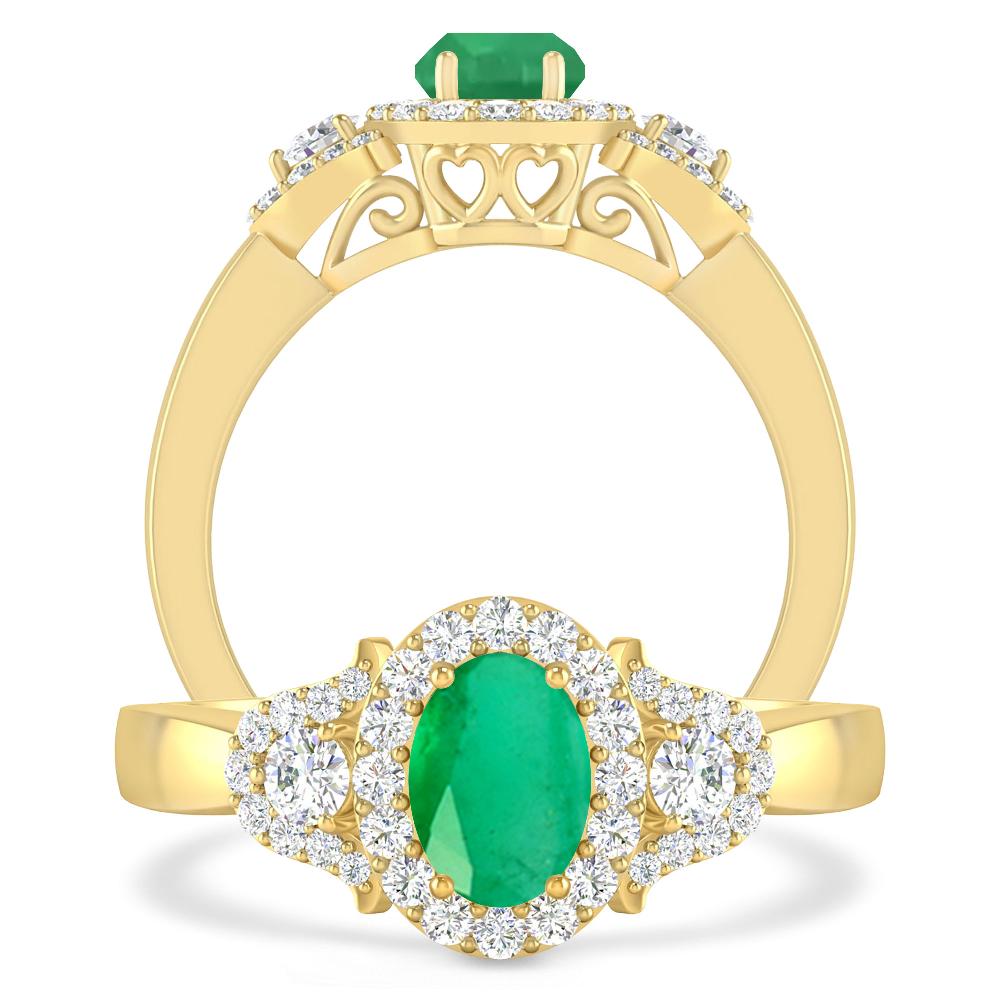 Yellow Gold - Emerald