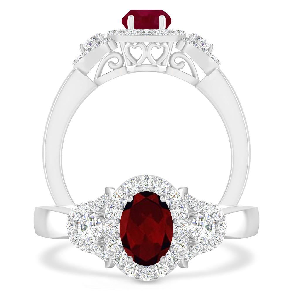 White Gold - Garnet