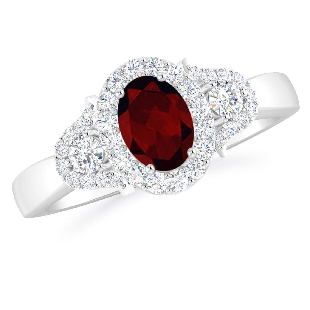 White Gold - Garnet