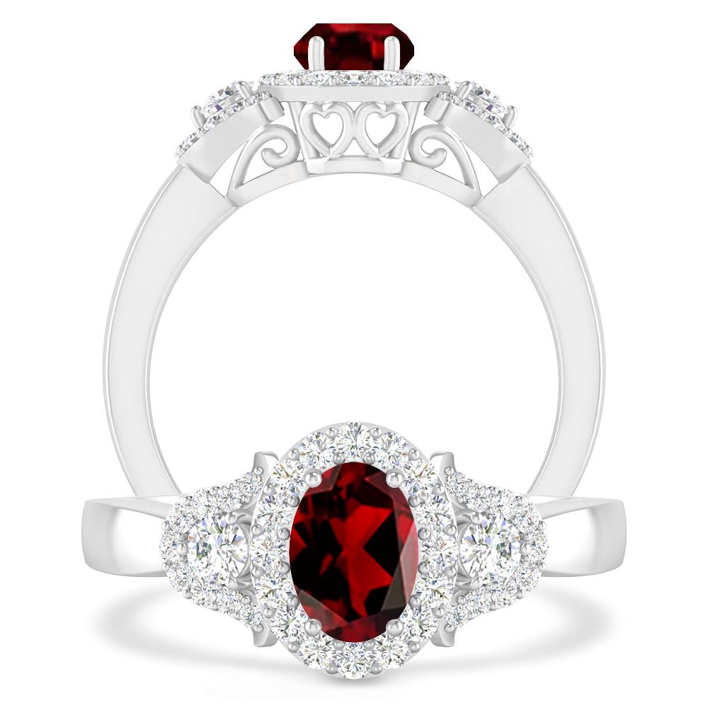 White Gold - Garnet