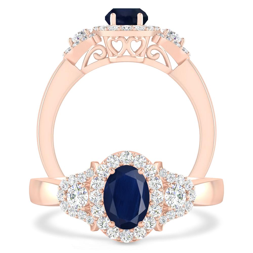 Rose Gold - Sapphire