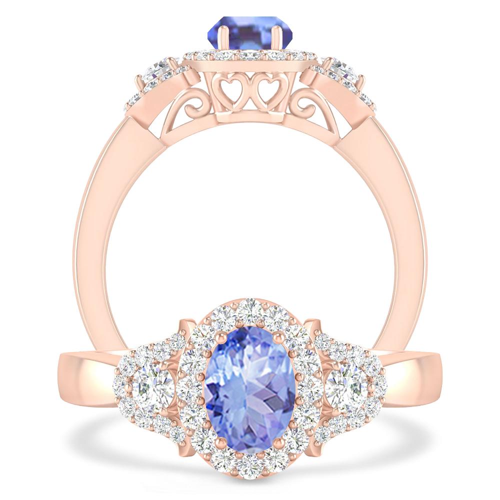 Rose Gold - Tanzanite