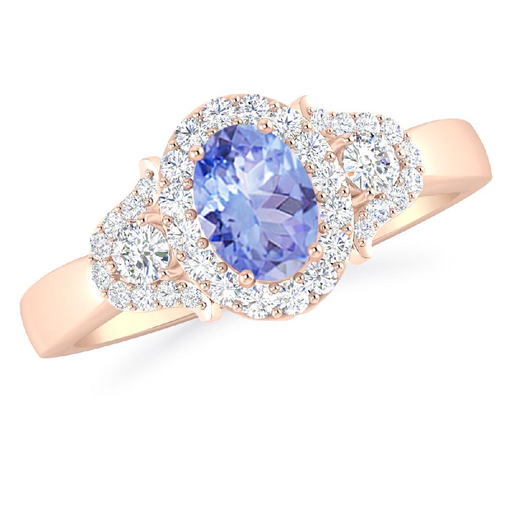 Rose Gold - Tanzanite