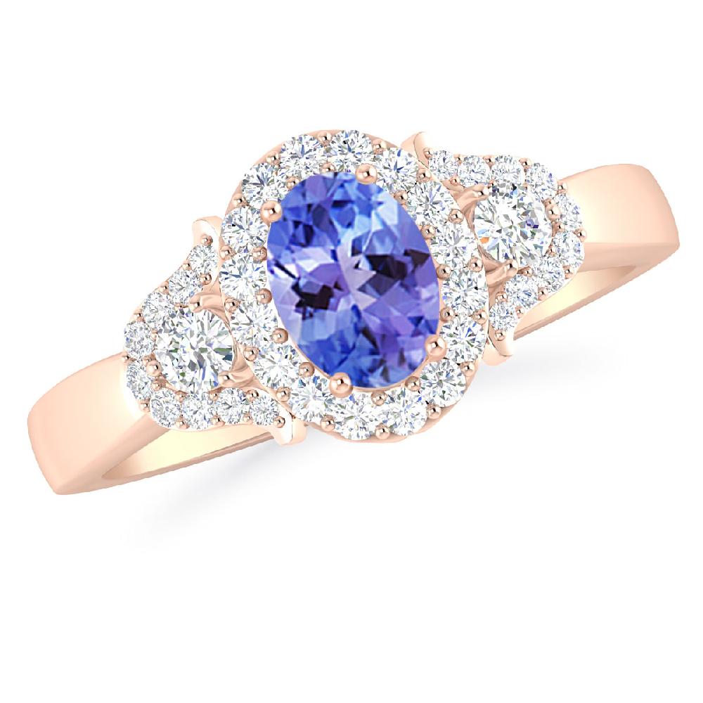 Rose Gold - Tanzanite