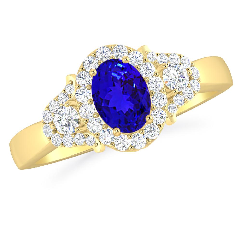 Yellow Gold - Tanzanite