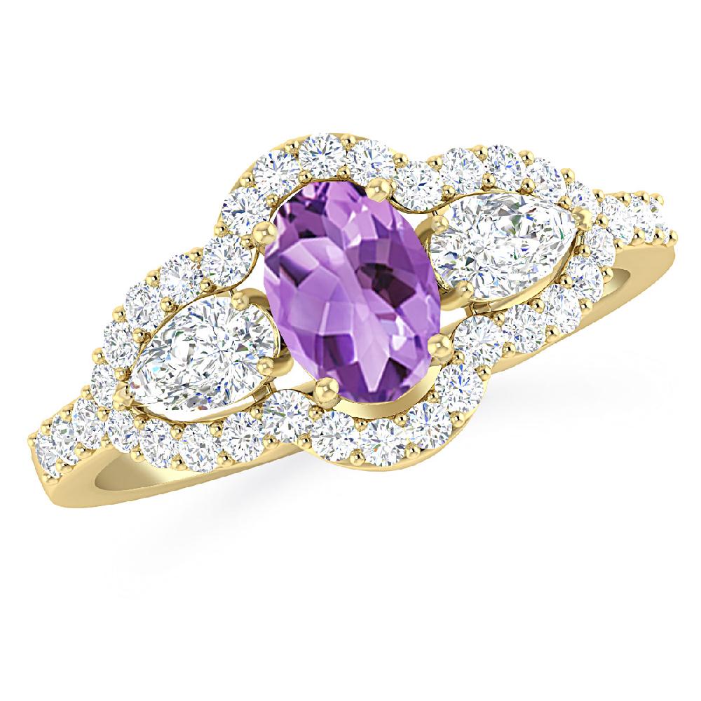 Yellow Gold - Amethyst