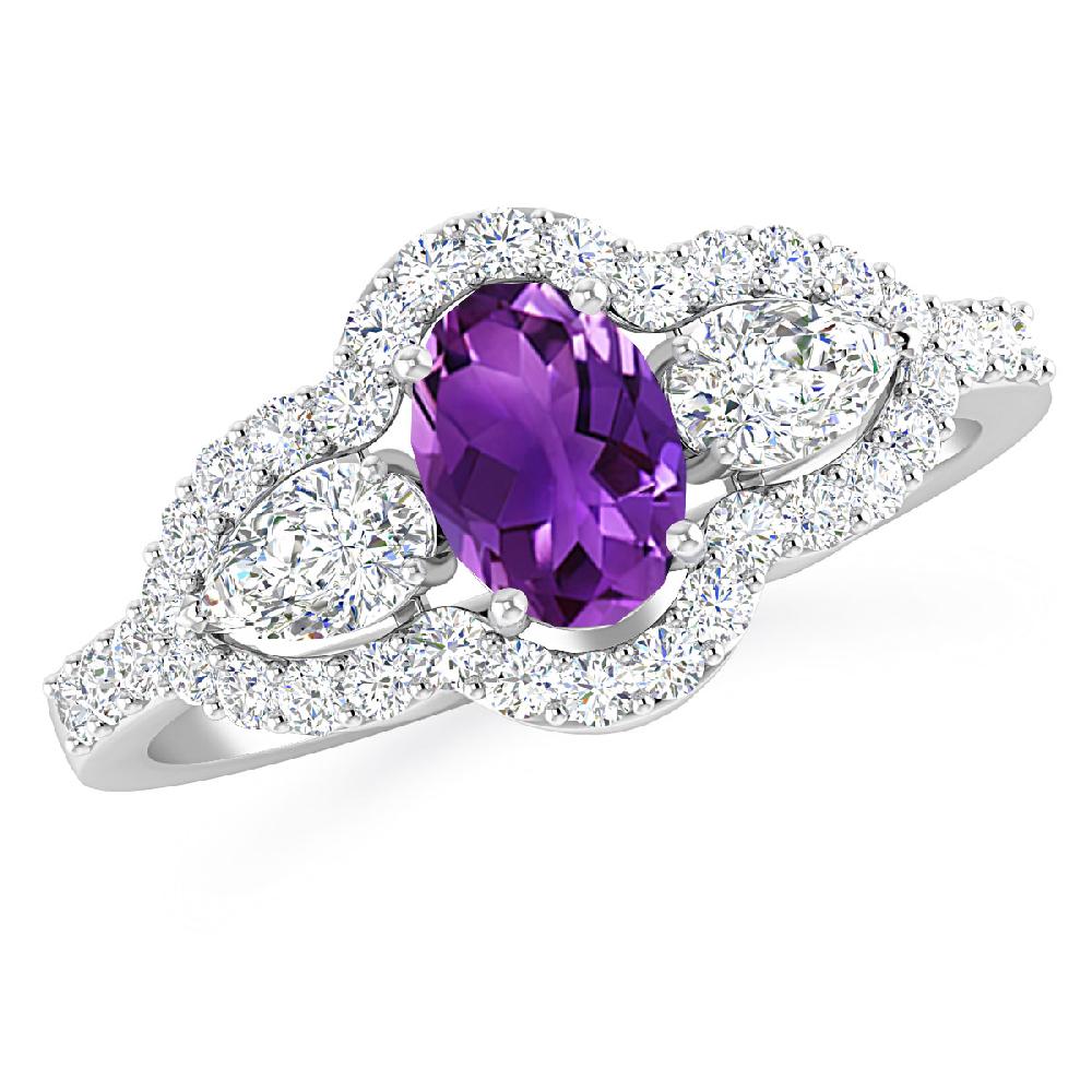 White Gold - Amethyst