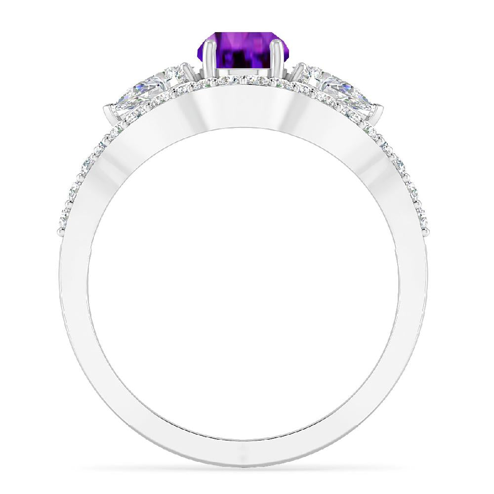 White Gold - Amethyst