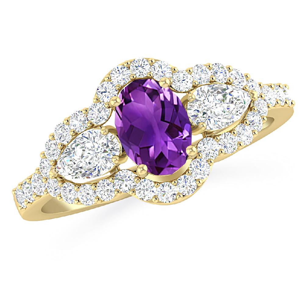 Yellow Gold - Amethyst