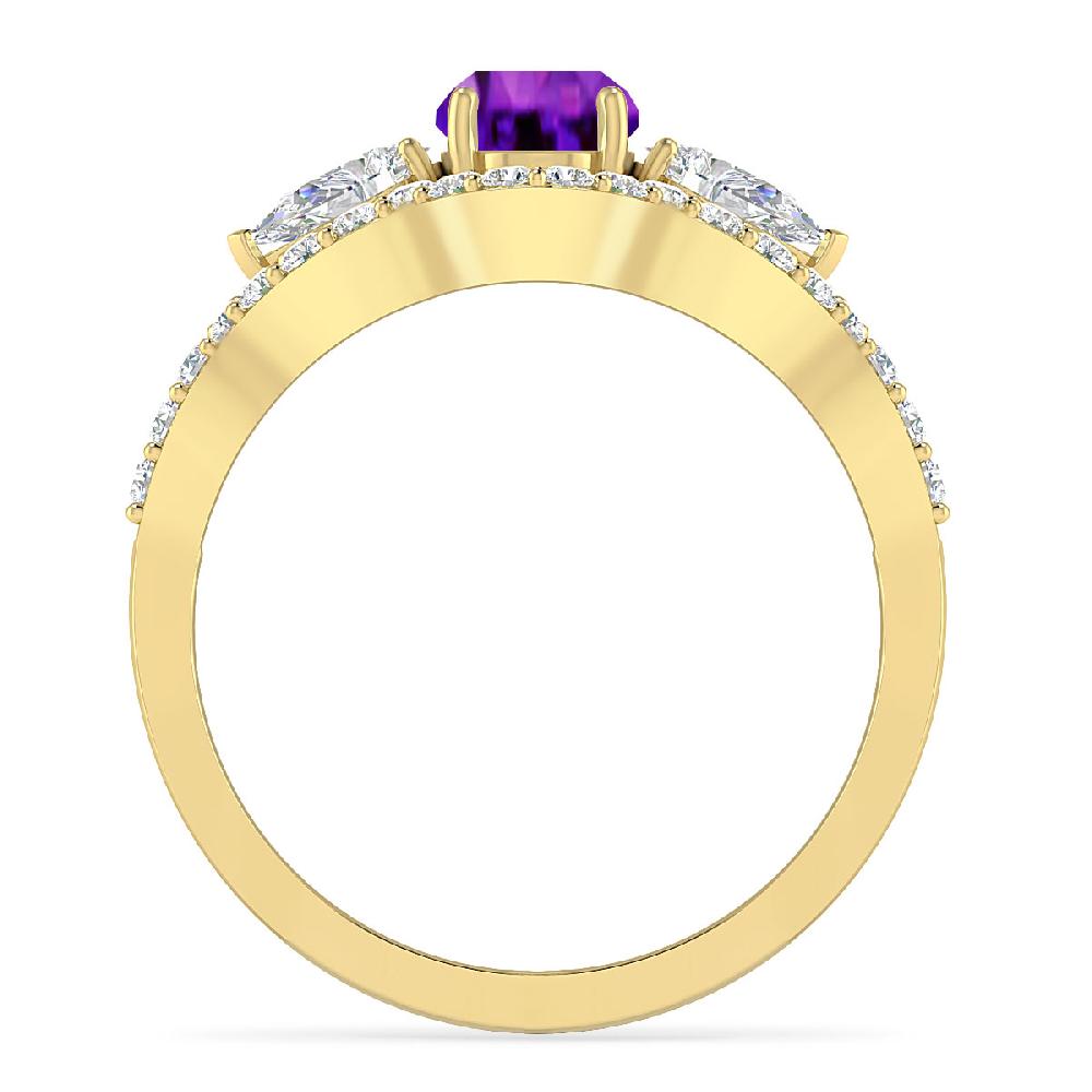 Yellow Gold - Amethyst