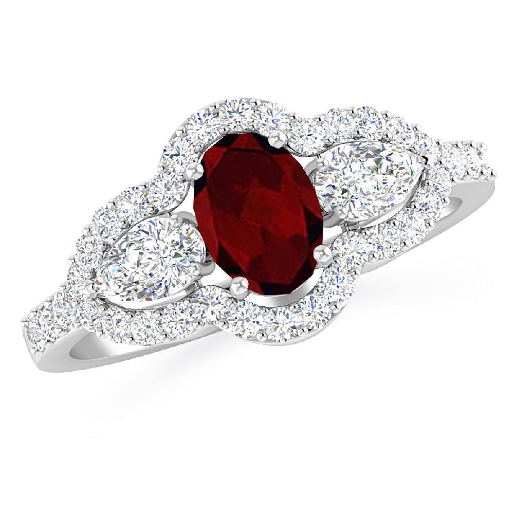 White Gold - Garnet