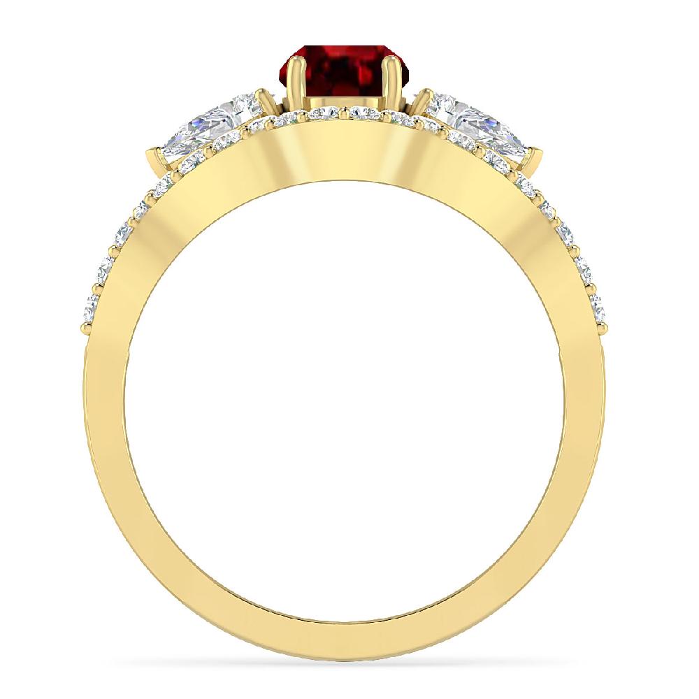 Yellow Gold - Garnet