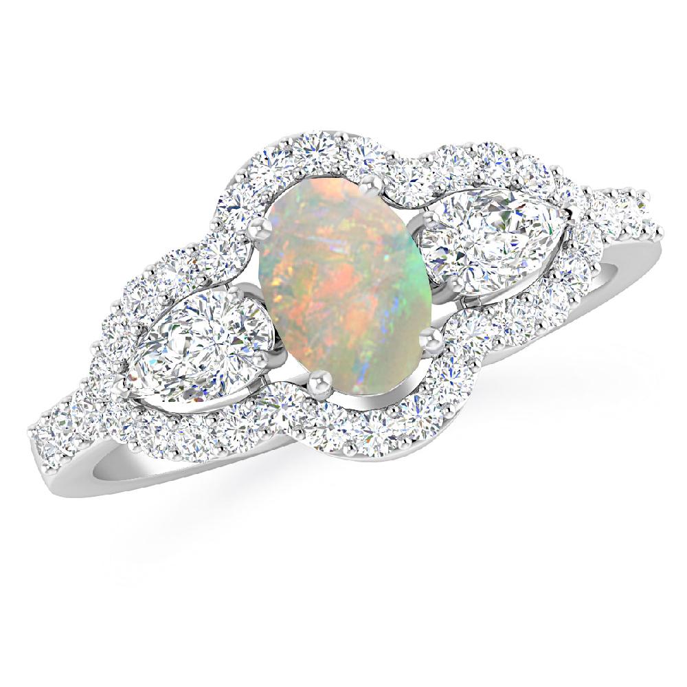 White Gold - Opal