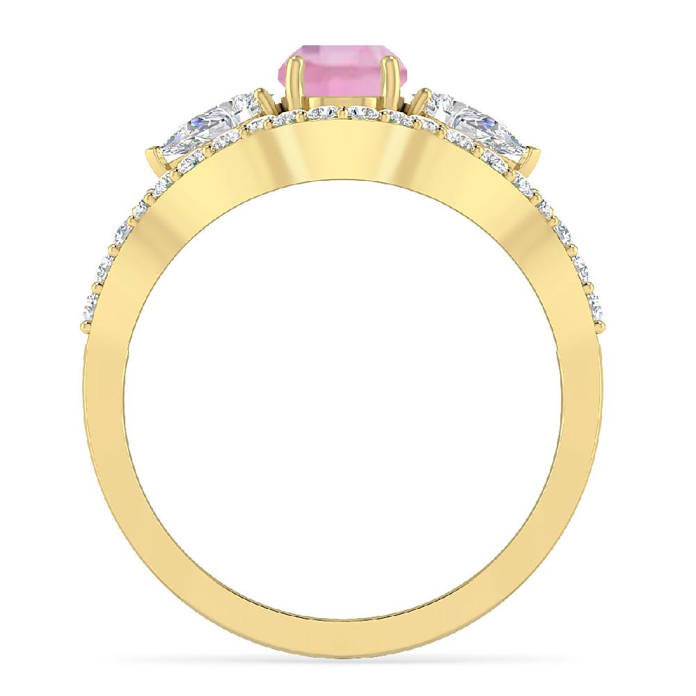 Yellow Gold - Pink Tourmaline