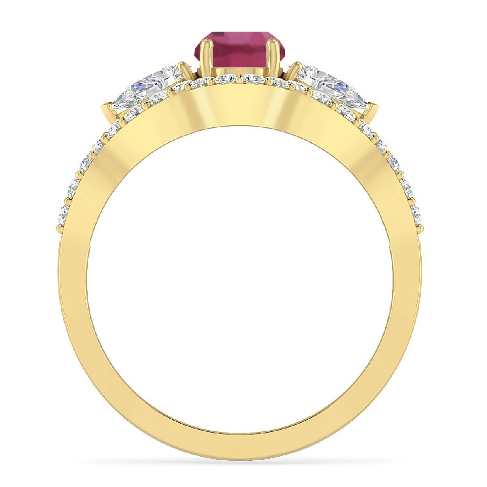 Yellow Gold - Pink Tourmaline