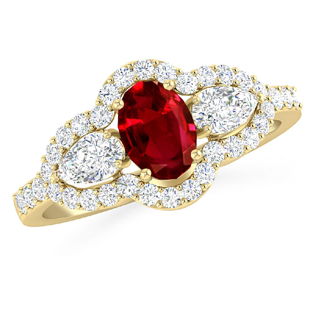 Yellow Gold - Ruby