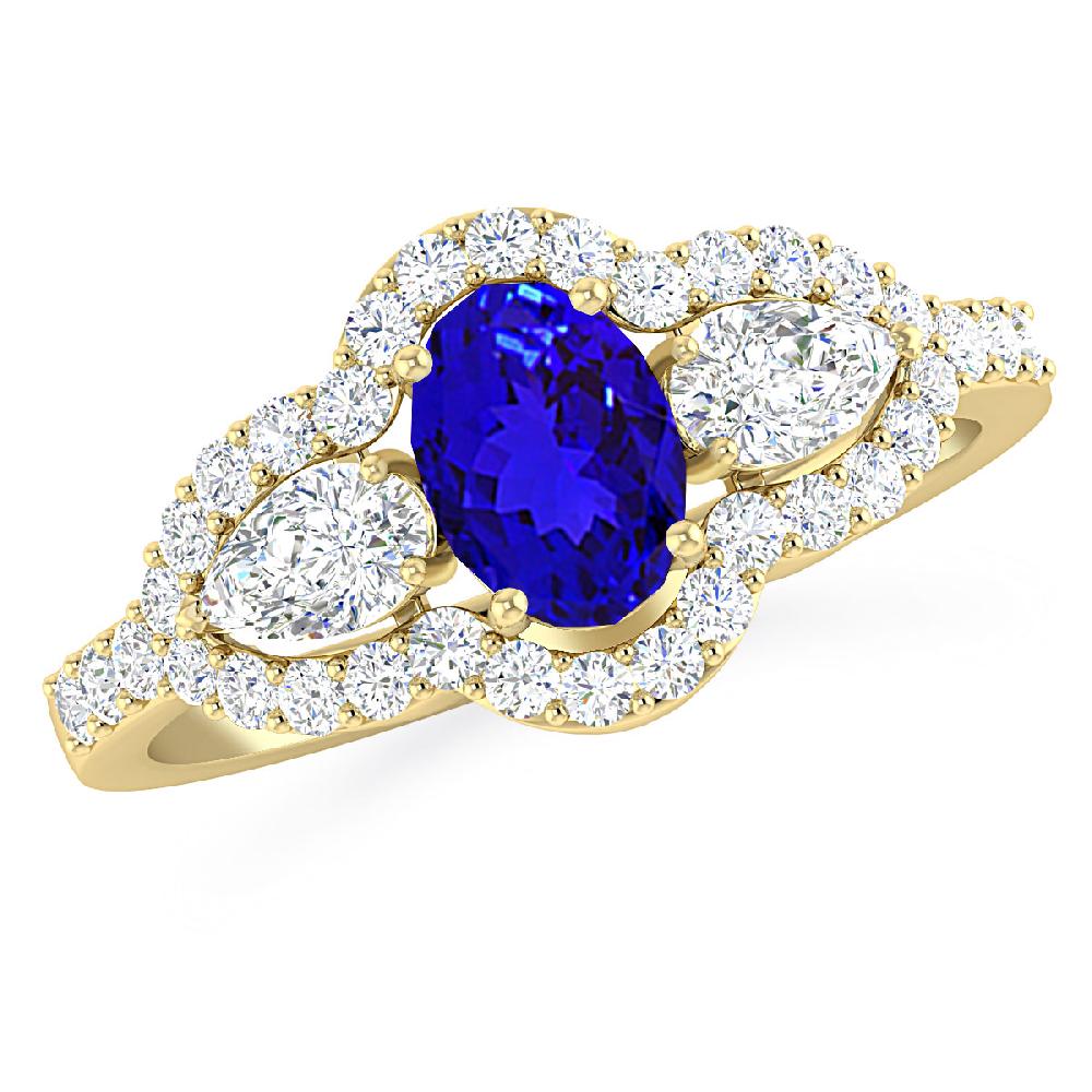 Yellow Gold - Tanzanite