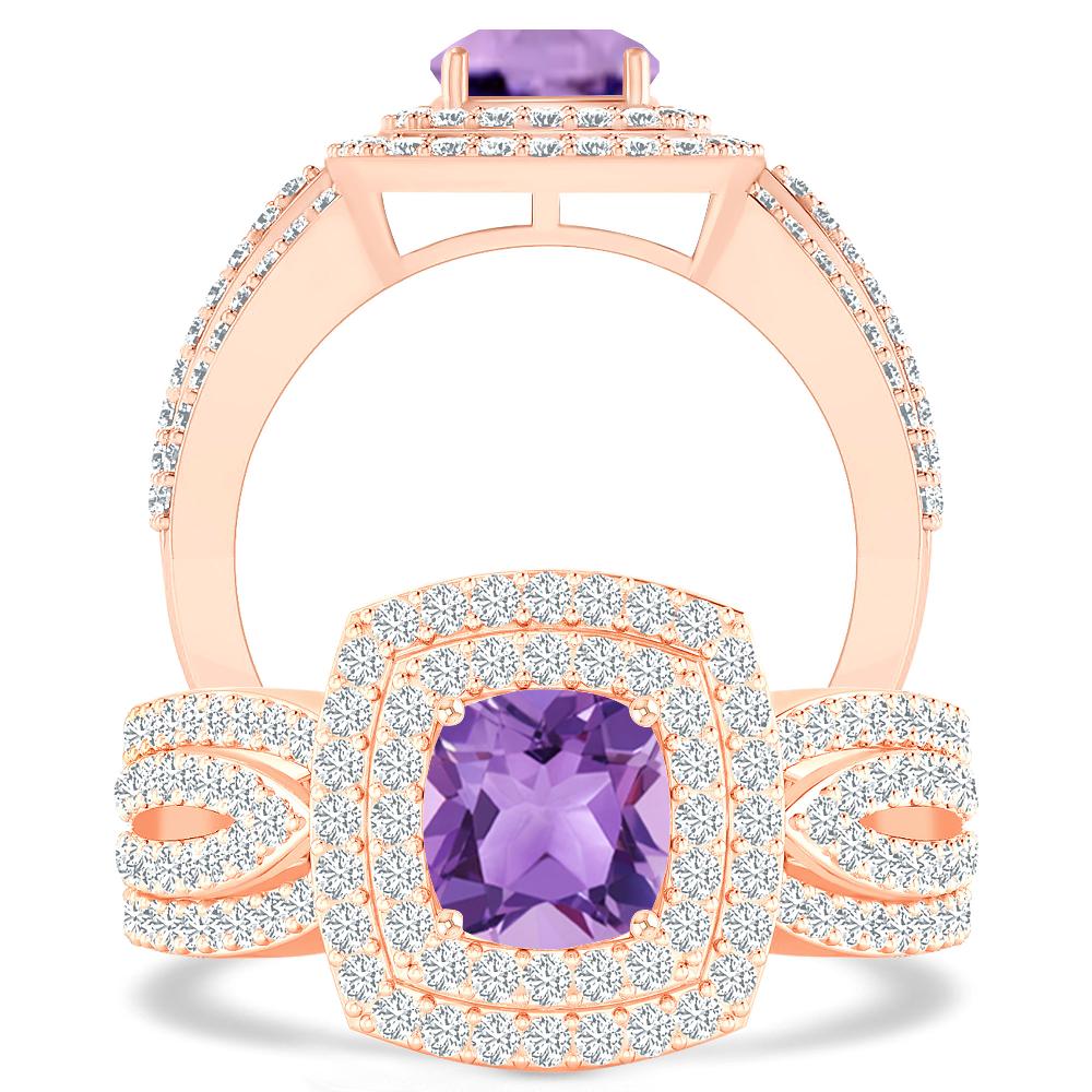 Rose Gold - Amethyst