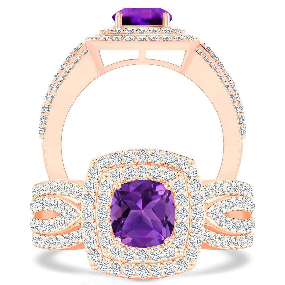 Rose Gold - Amethyst