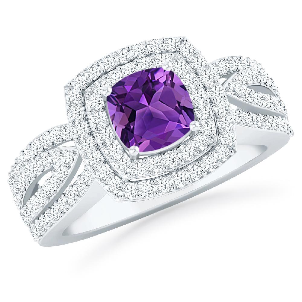 White Gold - Amethyst