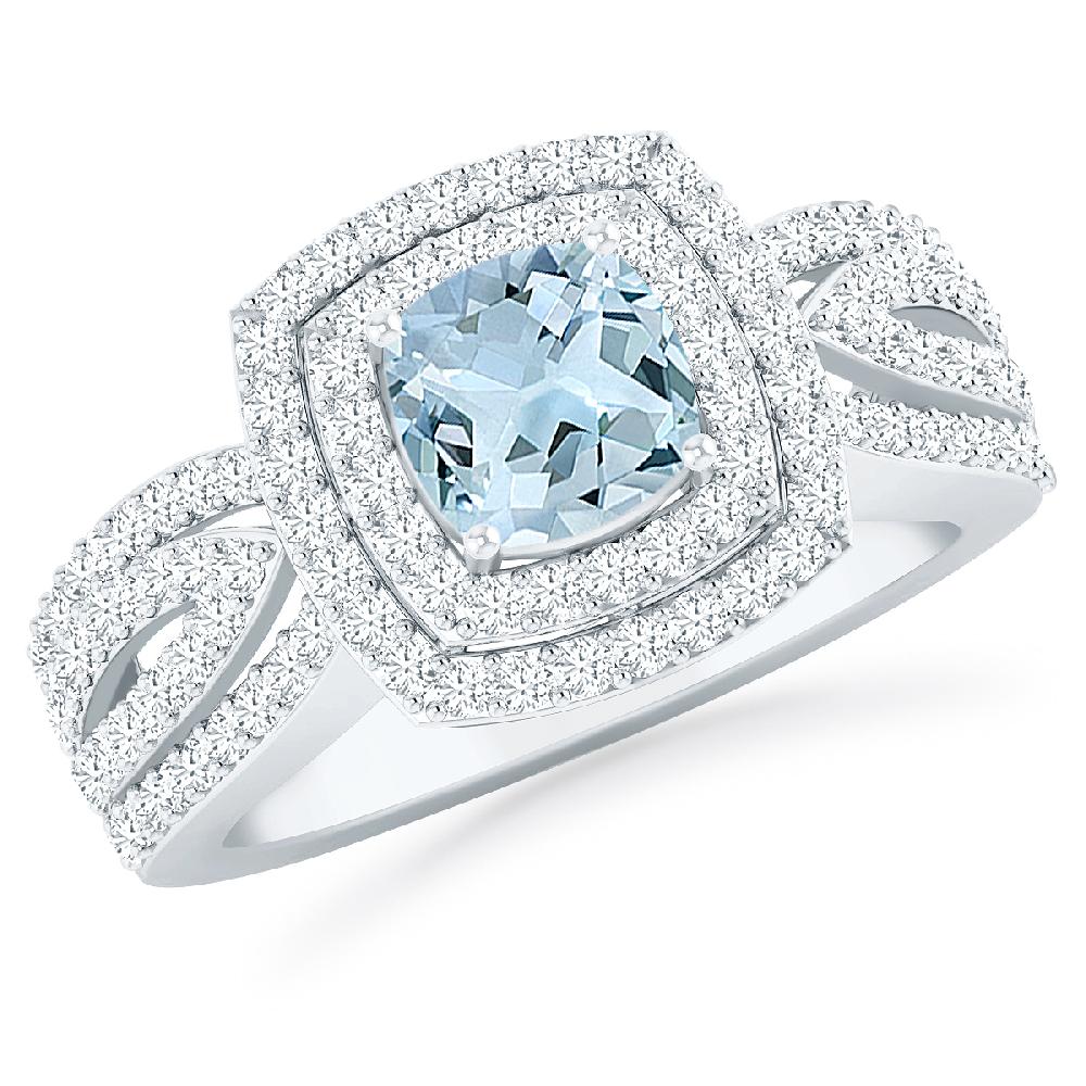 White Gold - Aquamarine