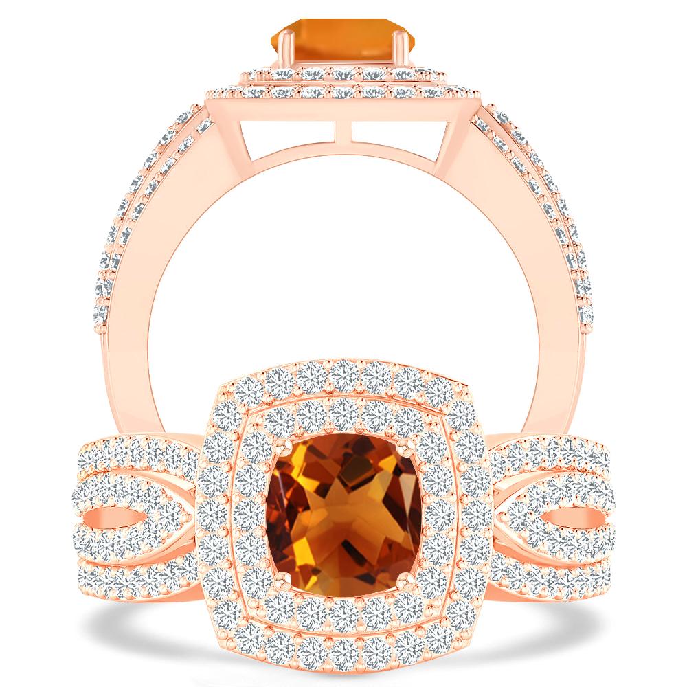 Rose Gold - Citrine