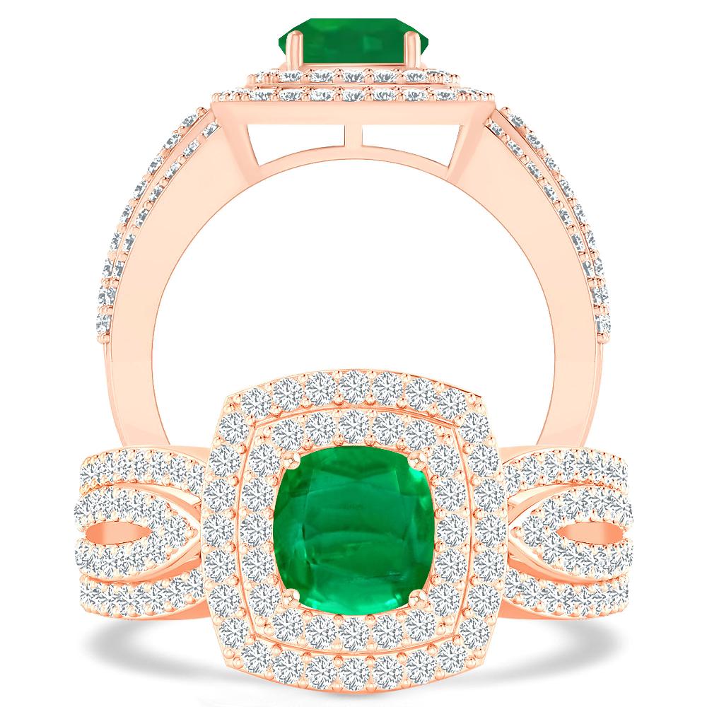 Rose Gold - Emerald