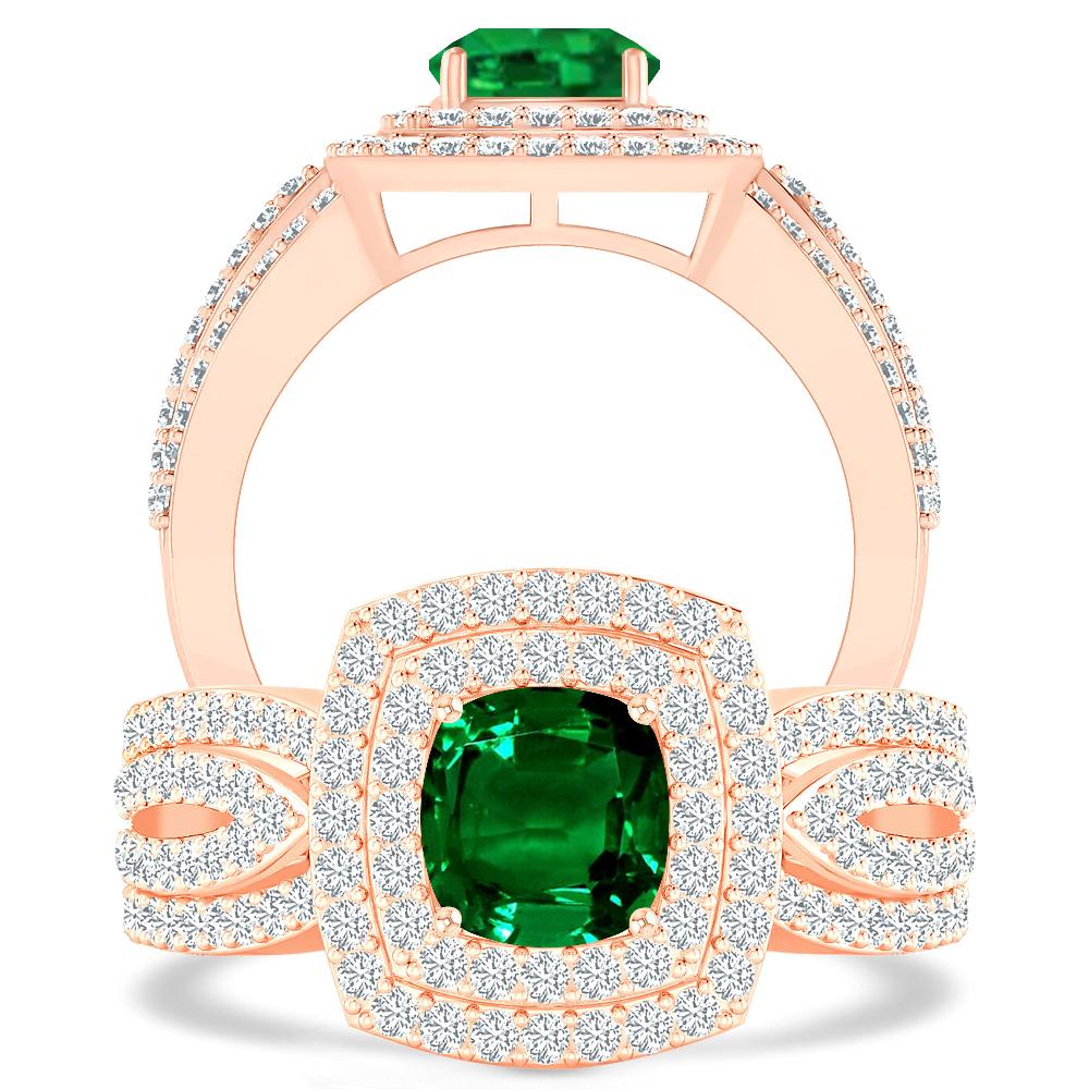 Rose Gold - Emerald