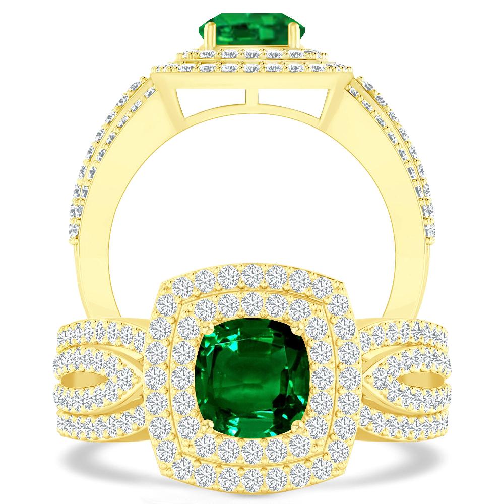 Yellow Gold - Emerald