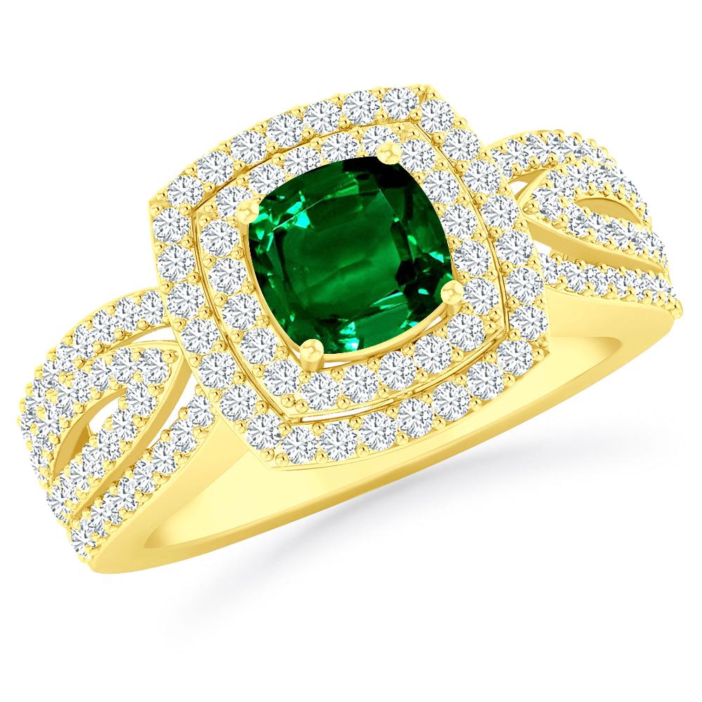 Yellow Gold - Emerald