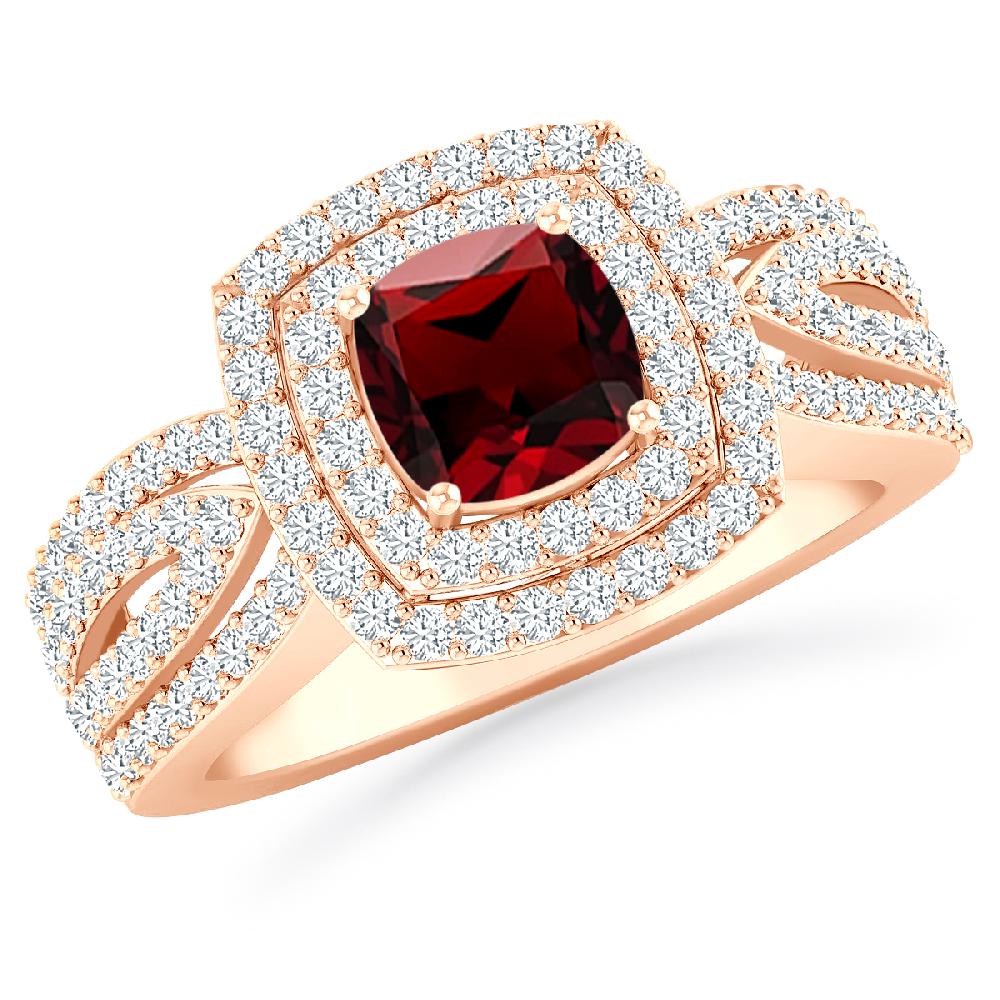 Rose Gold - Garnet