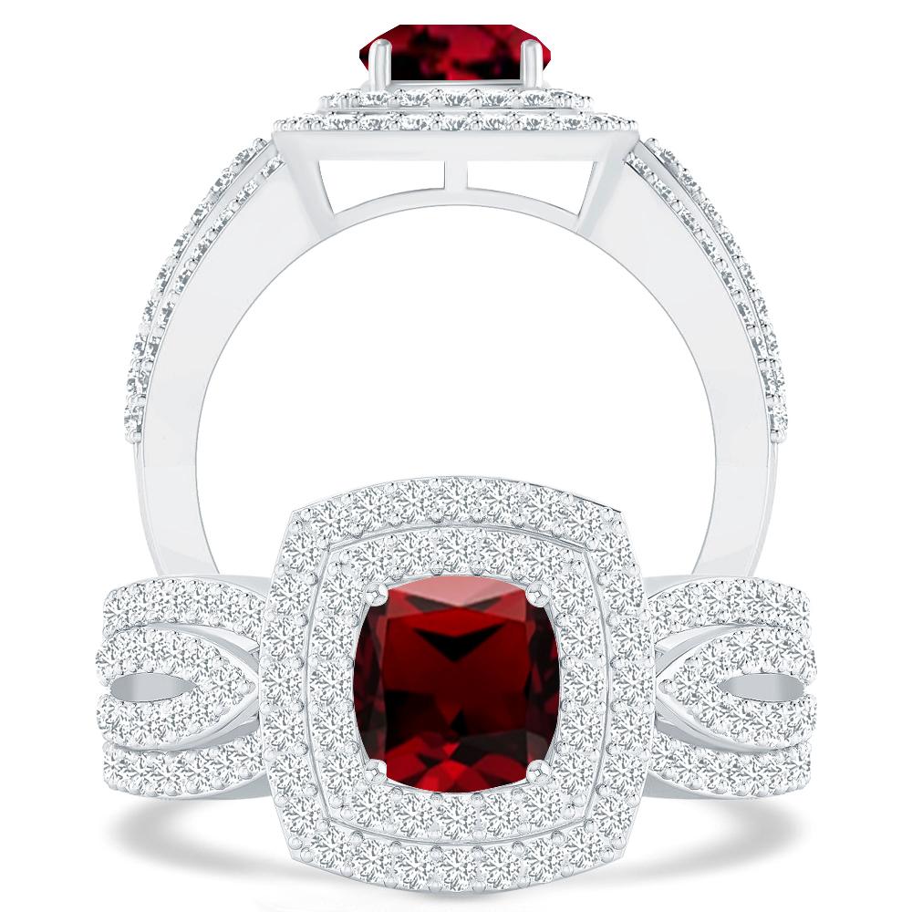 White Gold - Garnet