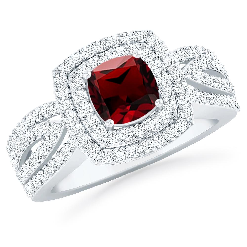 White Gold - Garnet