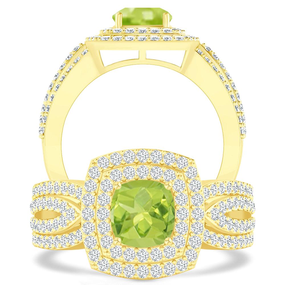 Yellow Gold - Peridot