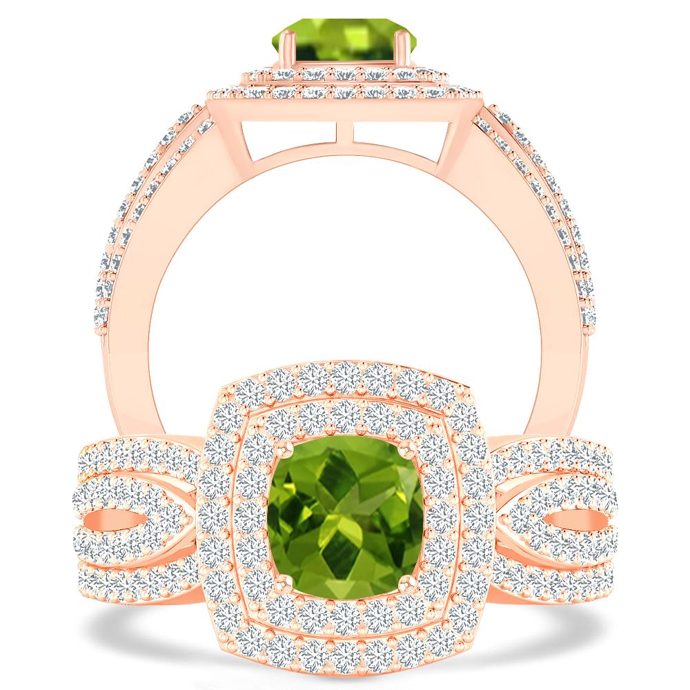 Rose Gold - Peridot